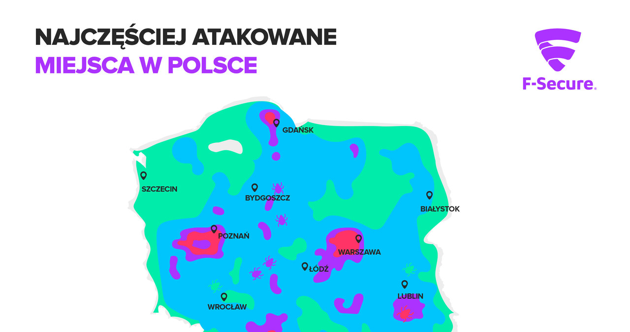 Najczęściej atakowane miejsca w Polsce /materiały prasowe