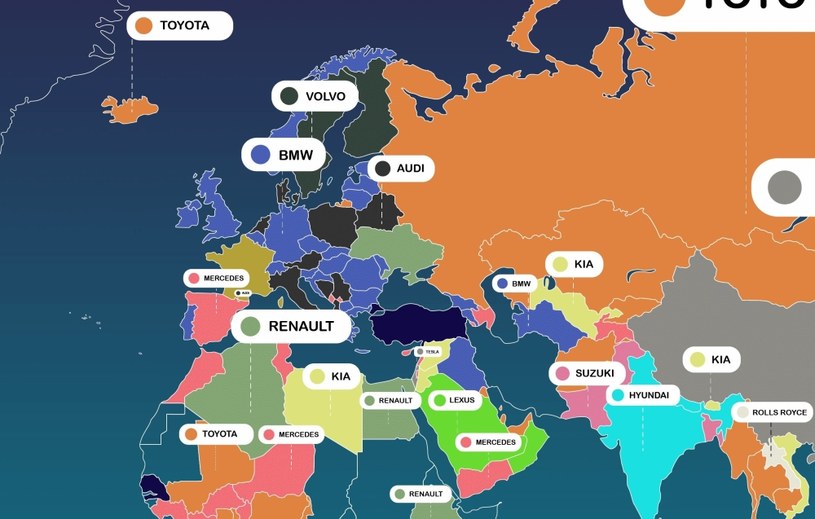 Najczęściej wyszykiwane marki świata. W Polsce rządzi Audi, na świecie - Toyota /Informacja prasowa