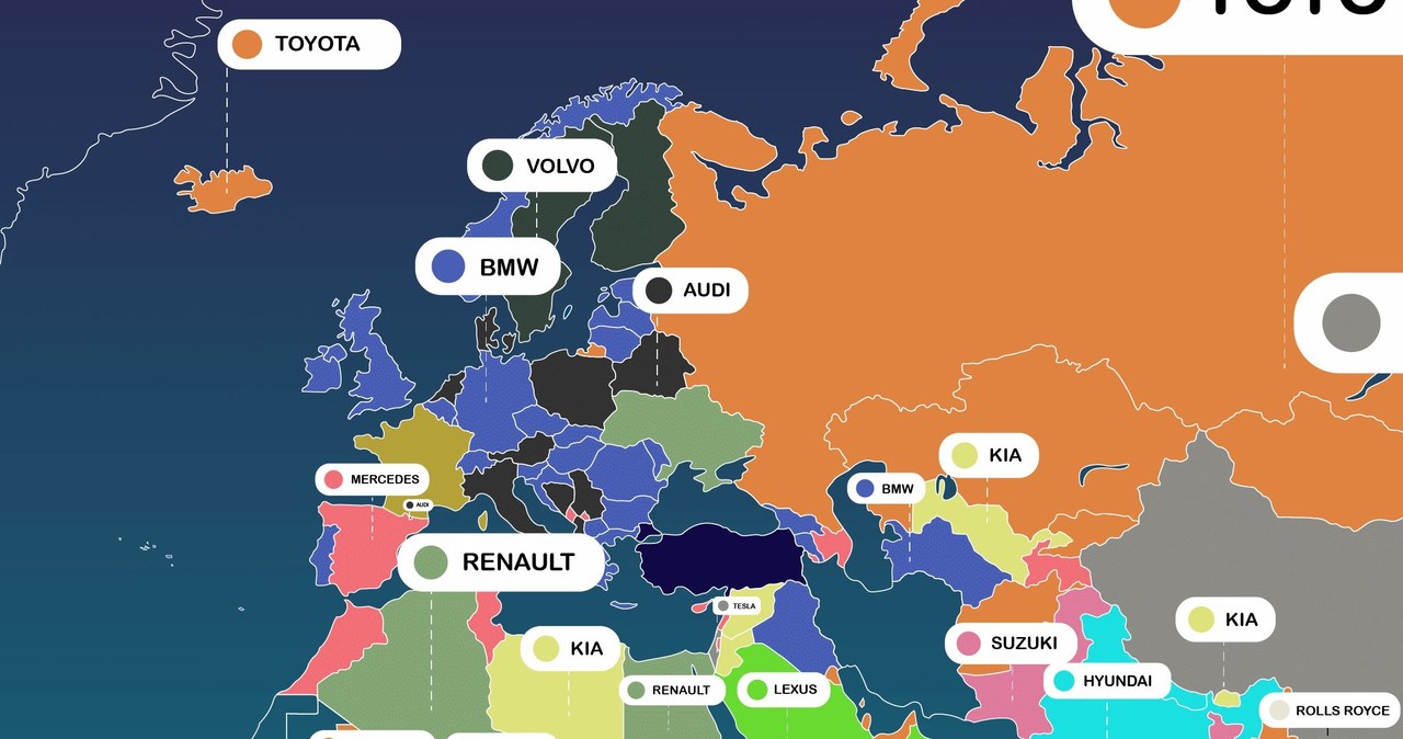 Najczęściej wyszykiwane marki świata. W Polsce rządzi Audi, na świecie - Toyota /Informacja prasowa