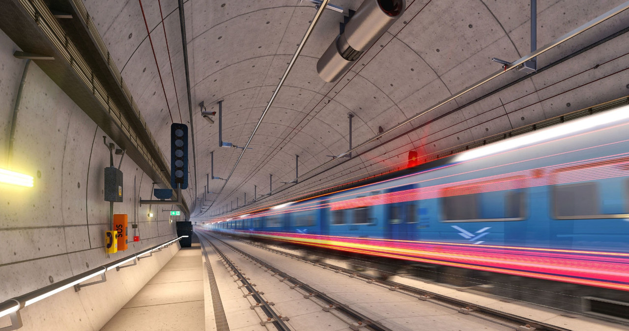 Najdłuższy tunel kolejowy w Polsce to część inwestycji CPK. /CPK /materiały prasowe