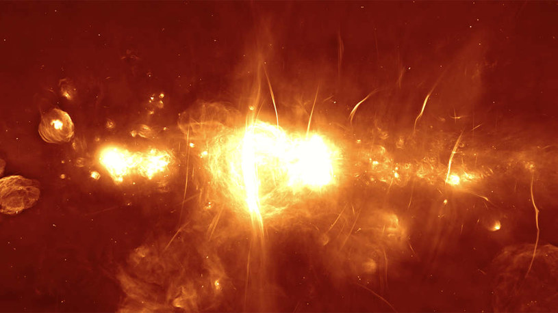 Najdokładniejsze zdjęcie centrum Drogi Mlecznej zostało wykonane przez MeerKAT /materiały prasowe