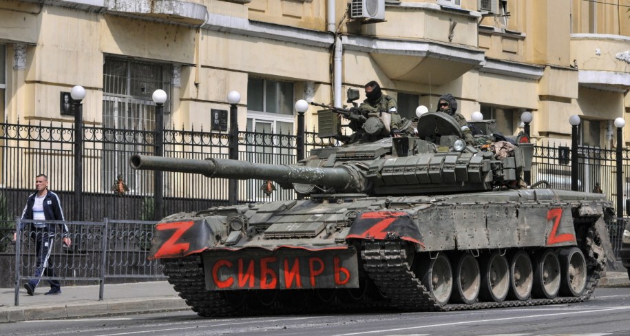 Najemnicy Grupy Wagnera w Rostowie nad Donem /ARKADY BUDNITSKY /PAP/EPA