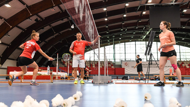Najlepsi polscy badmintoniści trenują na zgrupowaniu w Centralnym Ośrodku Sportu w Spale. /Paweł Skraba /Materiały prasowe