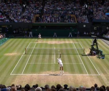 Najlepsze akcje 1. seta. Finał Wimbledonu: Novak Djokovic - Nick Kyrgios. WIDEO