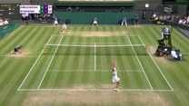 Najlepsze asy serwisowe z półfinałów Wimbledonu kobiet