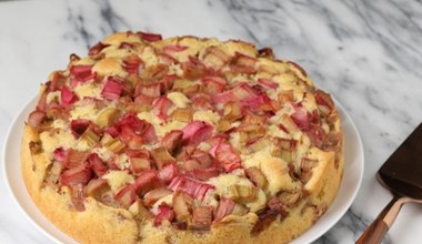 Najlepsze ciasto z rabarbarem jakie jadłam. Kruche, soczyste, rozpływa się w ustach
