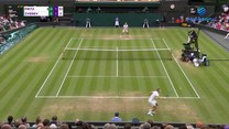 Najlepsze zagrania dnia na kortach Wimbledonu. WIDEO