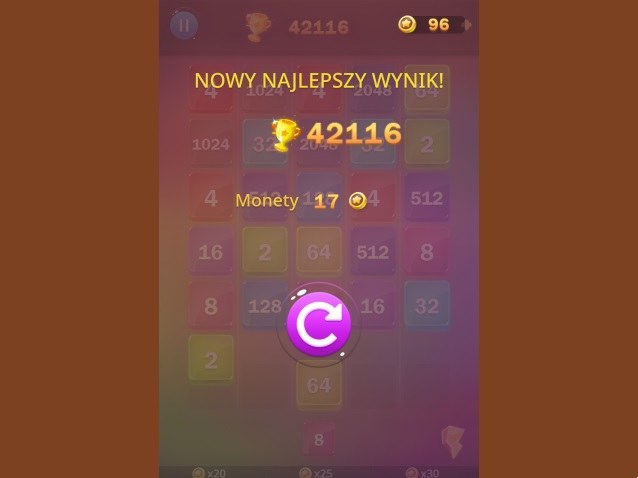 Najlepszy wynik gry online za darmo 2048 Lines /Click.pl