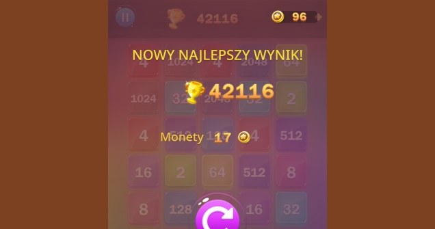 Najlepszy wynik gry online za darmo 2048 Lines /Click.pl