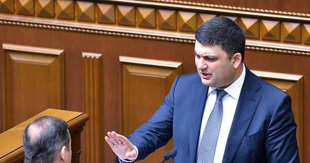 Najmłodszy premier Ukrainy 38-letni Hrojsman /AFP
