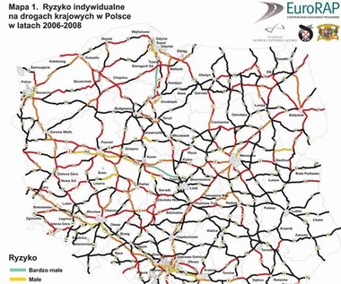 Najniebezpieczniejsze polskie drogi