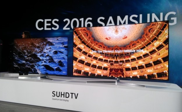 Najnowsze, flagowe telewizory Samsunga. Sprzęt wykorzystuje technologię SUHD /INTERIA.PL