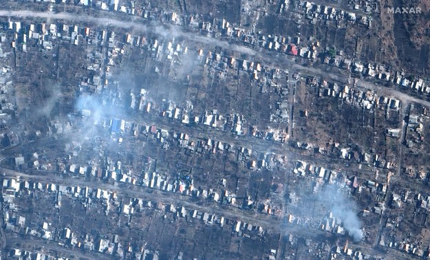 Najnowsze zdjęcia satelitarne Bachmutu /MAXAR TECHNOLOGIES HANDOUT /PAP/EPA