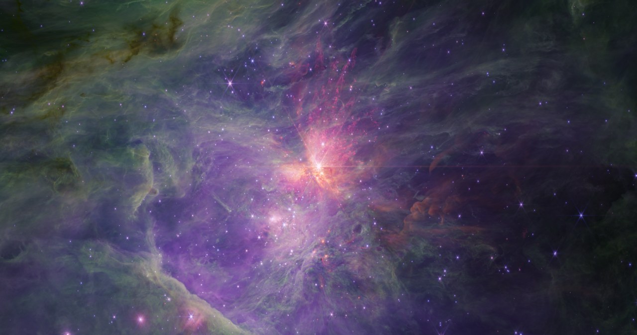 Najnowsze zdjęcie Mgławicy Oriona wykonane przez Kosmiczny Teleskop Jamesa Webba /NASA, ESA, CSA / Science leads and image processing: M. McCaughrean, S. Pearson, CC BY-SA 3.0 IGO /domena publiczna