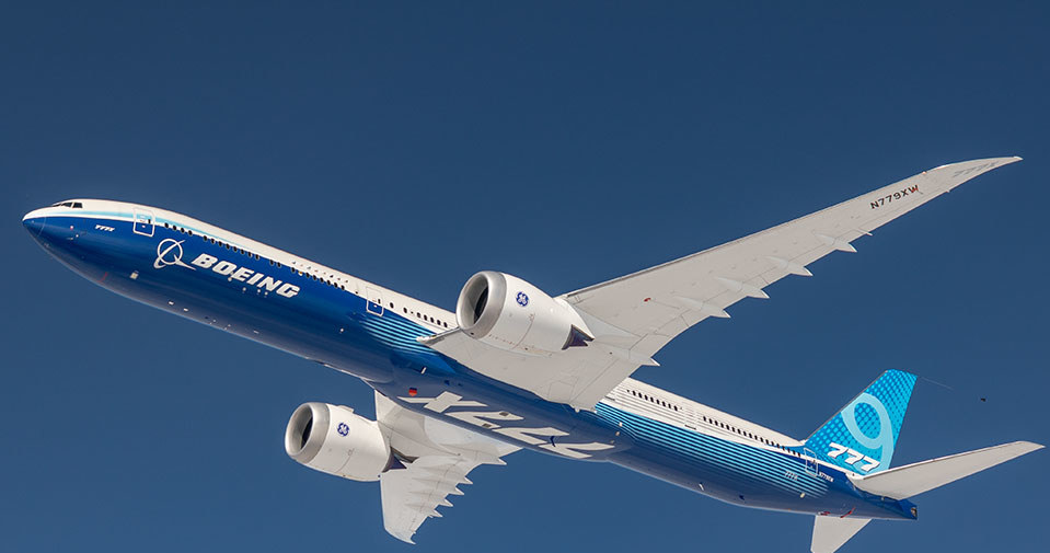 Najnowszy samolot Boeinga zostanie pokazany na międzynarodowych targach we Francji. Co potrafi 777-9? /www.boeing.com/commercial/777x/ /materiały prasowe