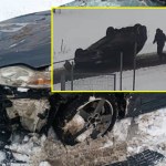 Najpierw wypadek, a potem holowanie auta na dachu. Był pijany