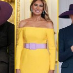 Najpierw zasłoniła twarz, potem odsłoniła ramiona. Przekaz Melanii Trump