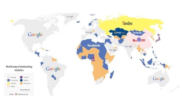 Najpopularniejsze strony na świecie Fot. Webempires.org /vbeta