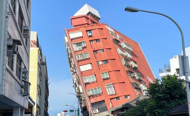 Najsilniejsze od 25 lat trzęsienie ziemi na Tajwanie