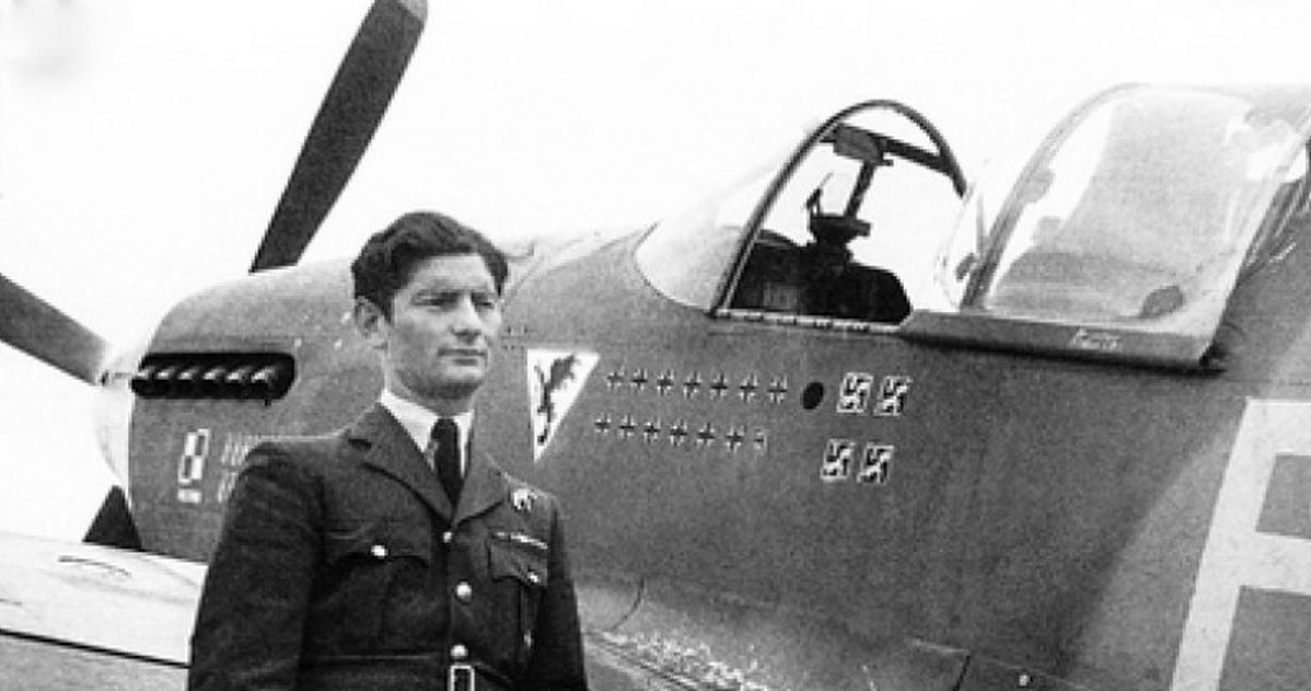 Najsłynniejszy polski Mustang i jego pilot - kpt. Eugeniusz Horbaczewski, as z 16,5 zestrzeleniami. Zginął w walce 8 sierpnia 1944 roku. W ostatnim locie zestrzelił 3 niemieckie myśliwce /INTERIA.PL/materiały prasowe