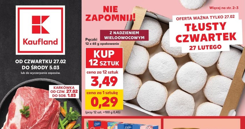 Najtańsze pączki w Polsce! Sprawdź, gdzie kupisz je za najniższą cenę w Tłusty Czwartek! /Kaufland /INTERIA.PL