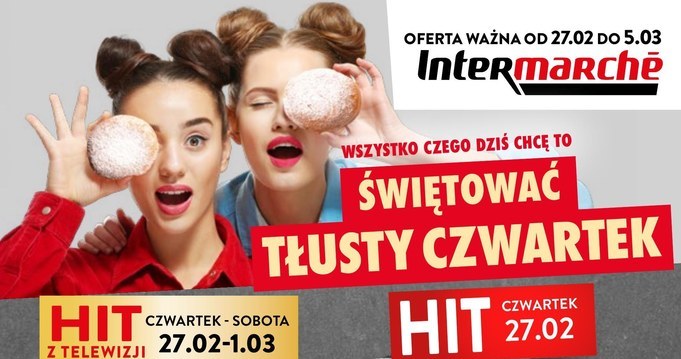 Najtańsze pączki w Polsce! Sprawdź, gdzie kupisz je za najniższą cenę w Tłusty Czwartek! /Intermarche /INTERIA.PL