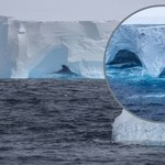 Największa góra lodowa świata zmieniła się w coś przepięknego