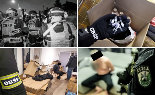 Największa taka akcja w historii CBŚP. Zlikwidowane magazyny i fabryki farmaceutyków 