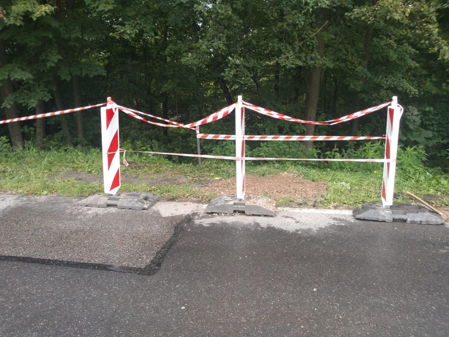 Największe zapadlisko po zasypaniu /SRK /