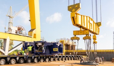 Największy element tarczy TBM w Łodzi. Wydrąży tunel KDP dla CPK