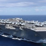 Największy lotniskowiec świata przybył do Europy. Ważna misja USA