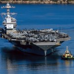 Największy lotniskowiec świata USS Ford wrócił do USA. 326 dni na morzu