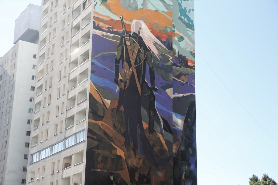 Największy mural w kraju i jeden z największych na świecie /Roman Zawistowski /PAP