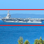 Największy okręt wojenny już w Splicie. Pokaz siły pod nosem Rosji