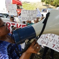 Strajk pracowników Fast Foodów w Dallas, Texas