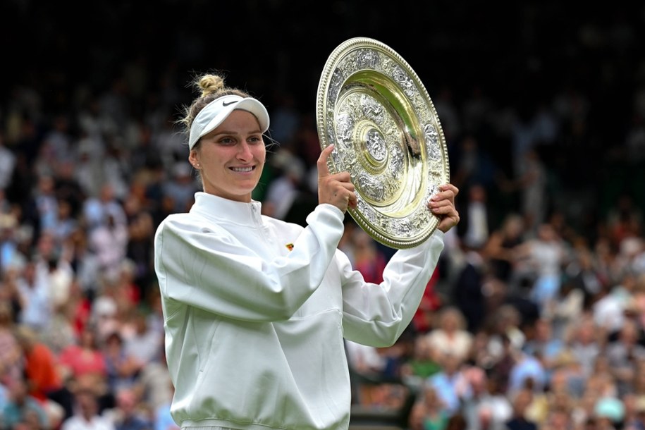 Największym sukcesem w karierze czeskiej tenisistki  jest zwycięstwo w Wimbledonie w 2023 roku. /	Sidorjak Martin /PAP/CTK