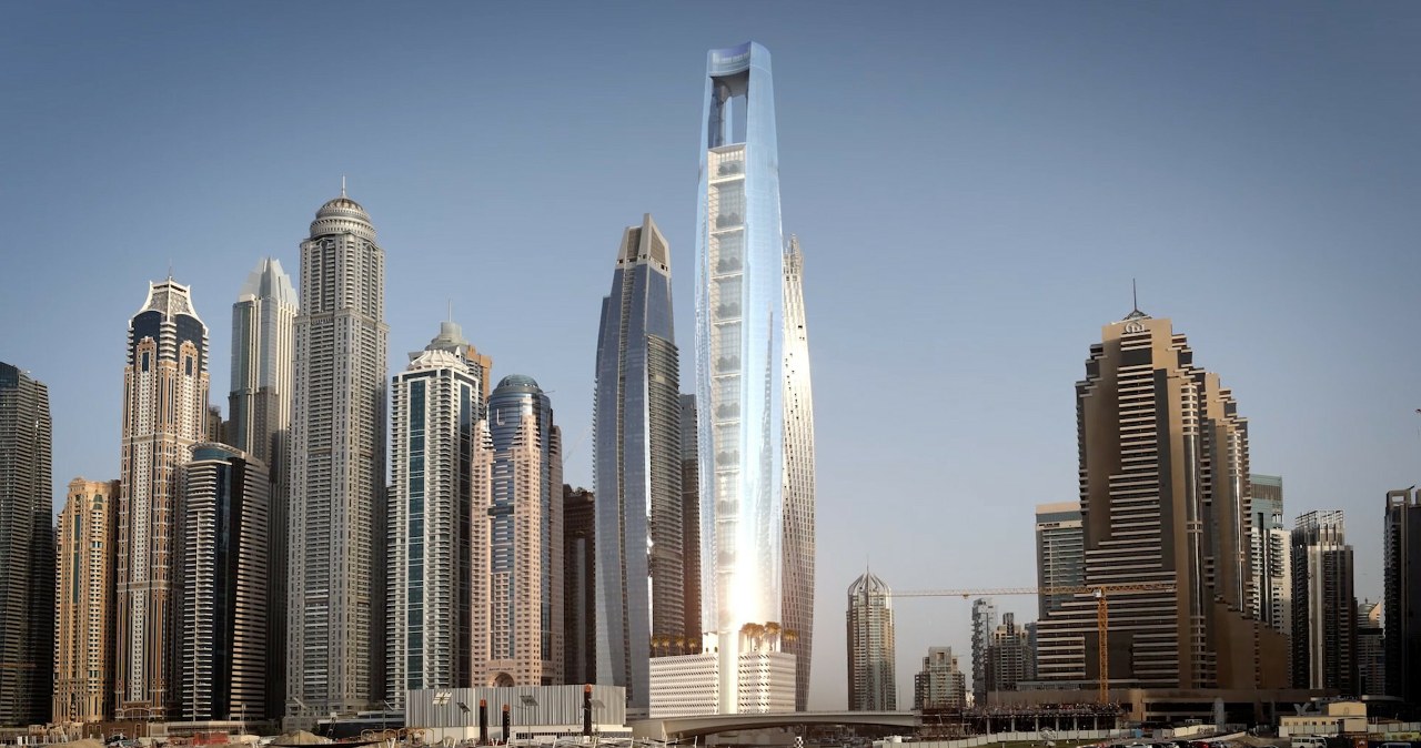 Najwyższy hotel na świecie ma aż 82 piętra. Roztacza się z niego olśniewający widok. /The First Group/Ferrari Press/East News /East News