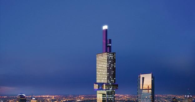 Najwyższy wieżowiec południowej półkuli - Australia 108 - stanie w Melbourne /AFP