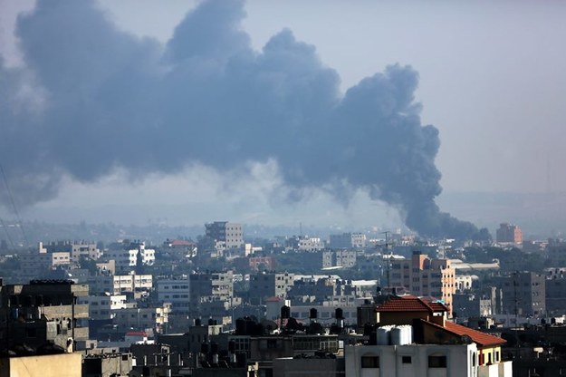 Nalot na Strefę Gazy /MOHAMMED SABER  /PAP/EPA