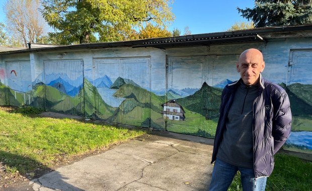 Namalował sąsiadom mural na garażach. "Robi świetne wrażenie"