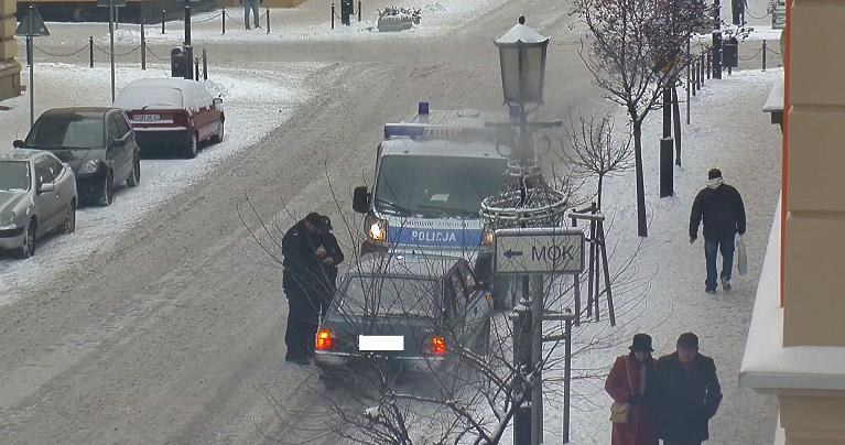 Namierzony przez kamery, zatrzymany przez policję /Policja