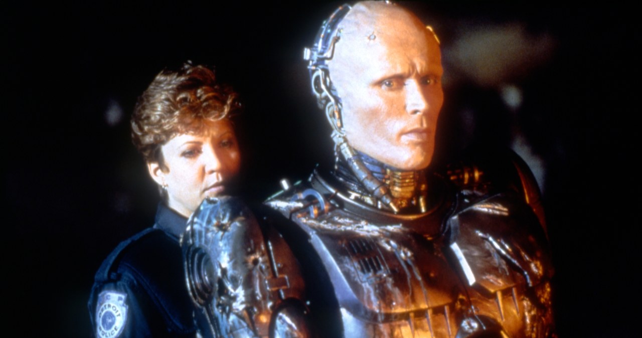 Nancy Allen i Peter Weller w filmie "RoboCop" /Orion Pictures Corporation/Sunset Boulevard/Corbis /Getty Images