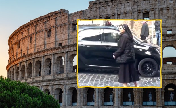 Napięta sytuacja na włoskiej uliczce. Do akcji wkroczyła zakonnica