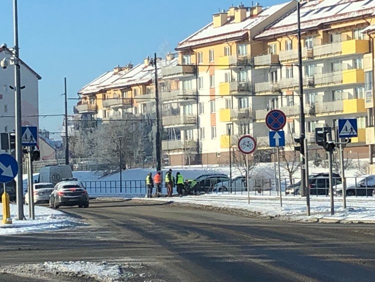 Naprawa uszkodzonych torów tramwajowych /Piotr Bułakowski /RMF FM