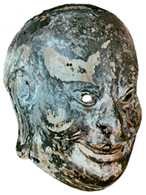 Nara, maska ?gigaku?, VIII w. /Encyklopedia Internautica