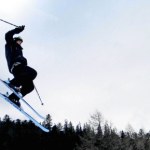 Narciarskie ostatki w środku zimy