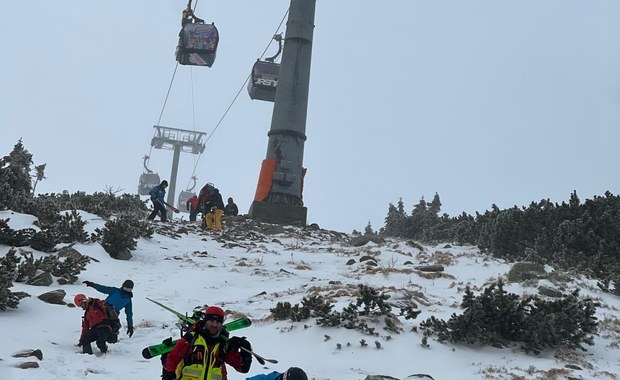 Narciarze utknęli w wagoniku. Awaria kolejki na Chopok