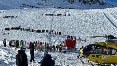 Narciarze wywołali olbrzymią lawinę w Tyrolu. Polscy ratownicy w akcji