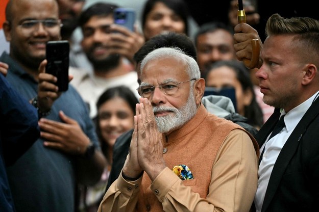 Narendra Modi w Warszawie /SERGEI GAPON/AFP /East News