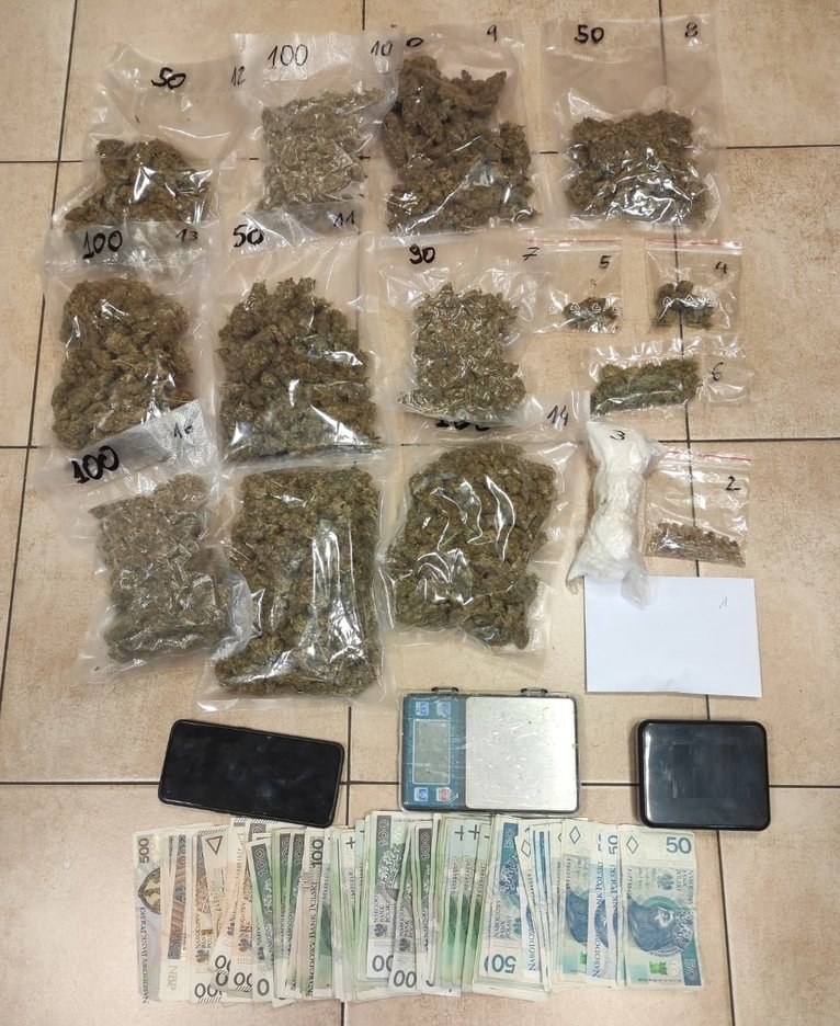 Narkotyki znalezione w piwnicy 35-letniego brzeszczanina /Policja Małopolska /